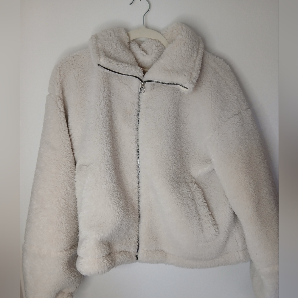 lululemon athletica Off-White Teddy Zip Jacket